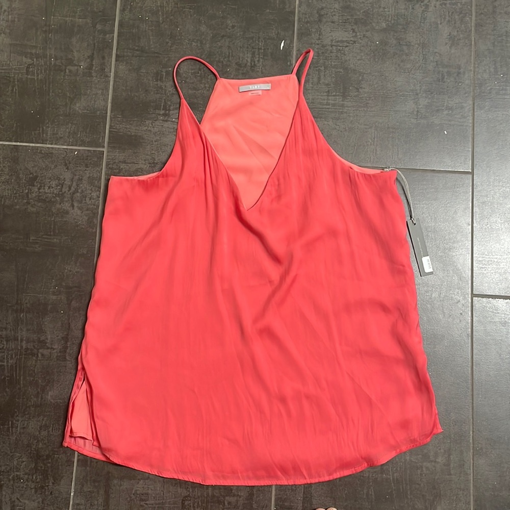 Tart Collection silk like pink blouse. NWT